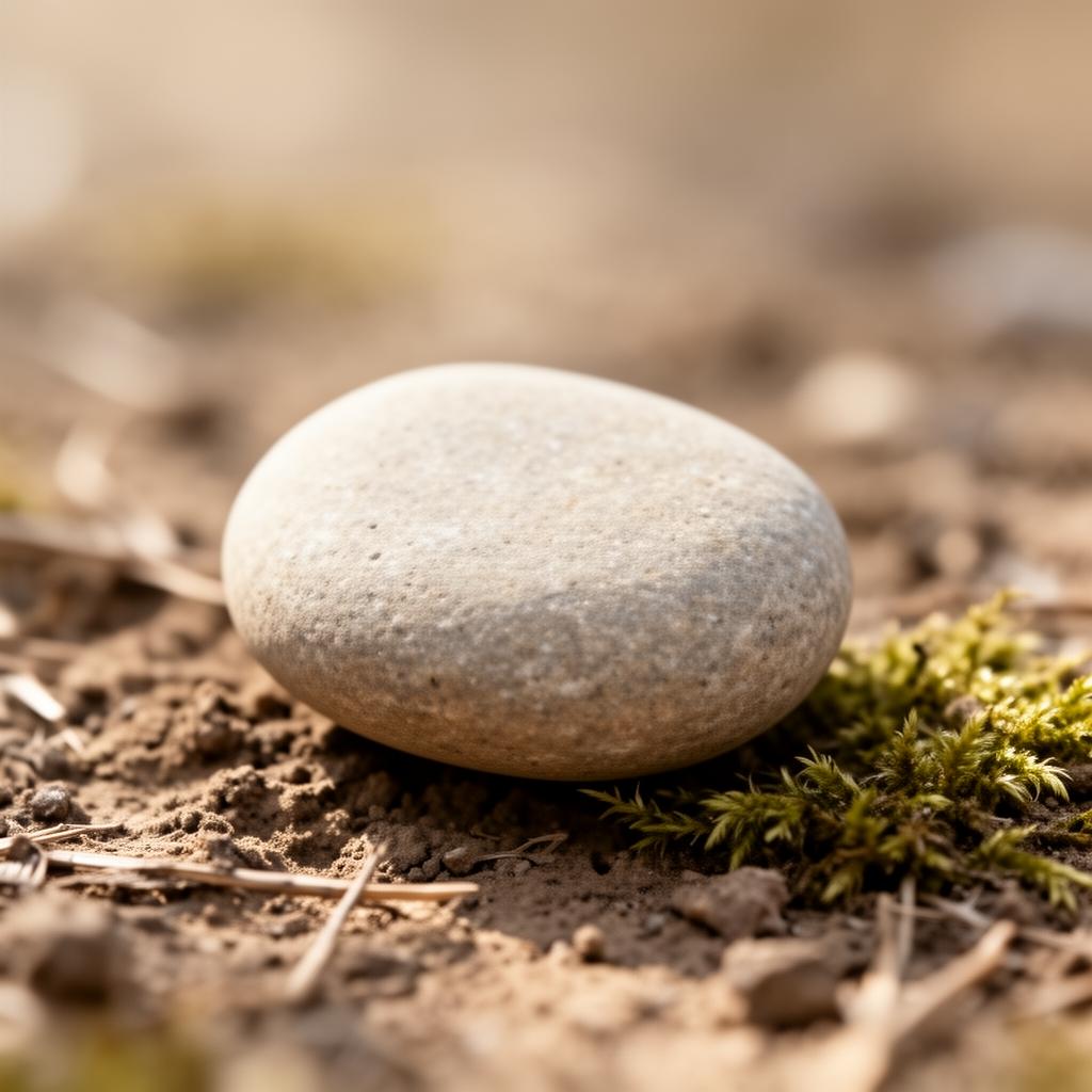 A single smooth stone